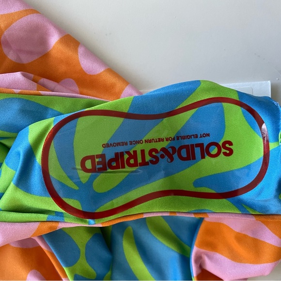 Solid & Striped Anne Marie Reversible One Piece Mixed Leaf Print - Picture 4 of 6